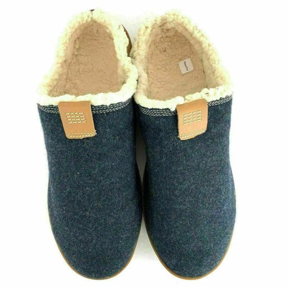 Timberland Mens Torrez Scuff Navy Wool Faux fur Slippers loafers A1SVQ SIZE : 7 main image 5